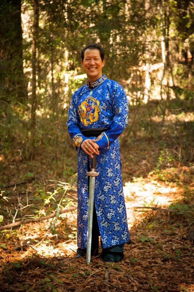 Spike Wong in traditional dress